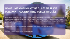 Nowe linie komunikacyjne G1 i G2 na trasie Pszczyn